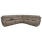 Oxford Furniture 6-Piece Leather Power Reclining Sectional, , large
