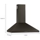 Whirlpool 30" Chimney Wall Mount Range Hood in Fingerprint Black Stainless Steel, , large