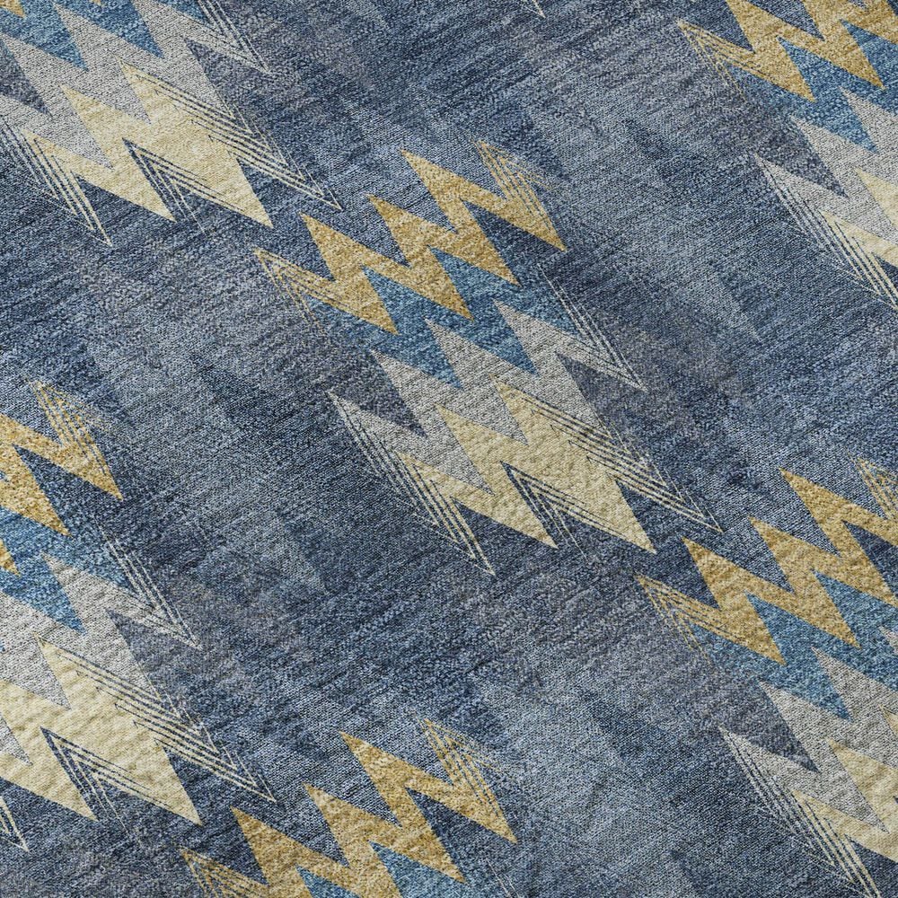 Dalyn Rug Company Soft Essentials Chevron Navy 5' x 7'6" Area Rug, , large