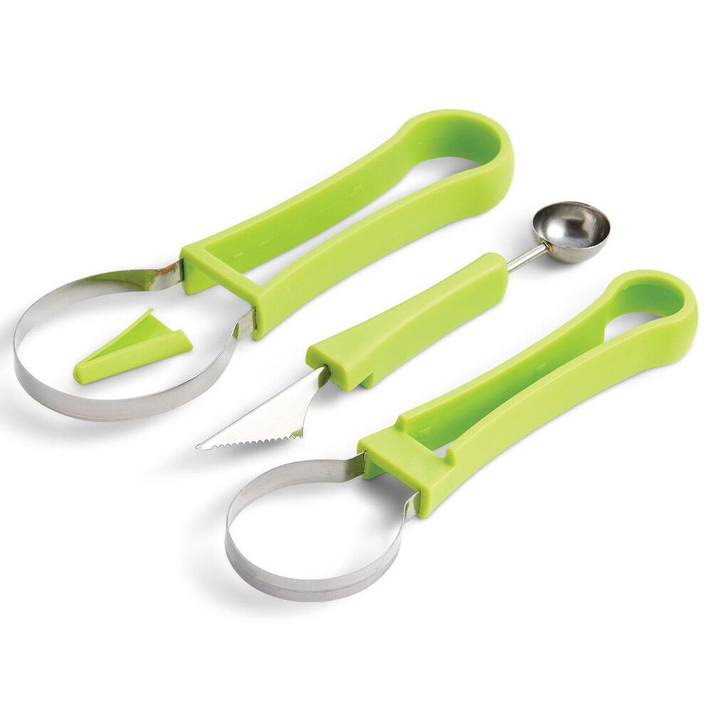 HIC Kitchen 4-Piece Fruit Tool Set in Yellow and Green, , large