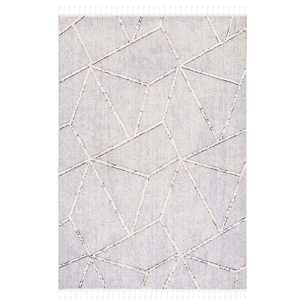 Safavieh Marrakesh MRK552F 4" x 6" Grey and Ivory Area Rug, , large