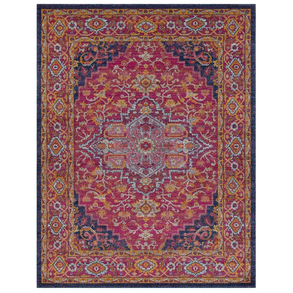Surya Harput HAP-1009 7"10" x 10"3" Garnet, Blue and Saffron Area Rug, , large