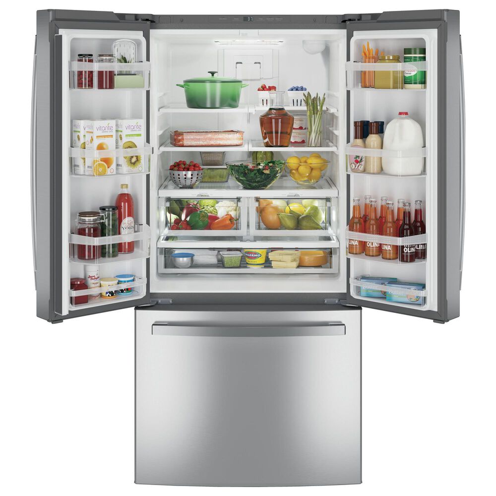 GE Appliances 24.7 Cu. Ft. French-Door Refrigerator with Internal Water Dispenser in Fingerprint Resistant Stainless Steel, , large