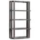 Crestview Collection Monticito 4-Shelf Etagere Bookcase in Brown, , large