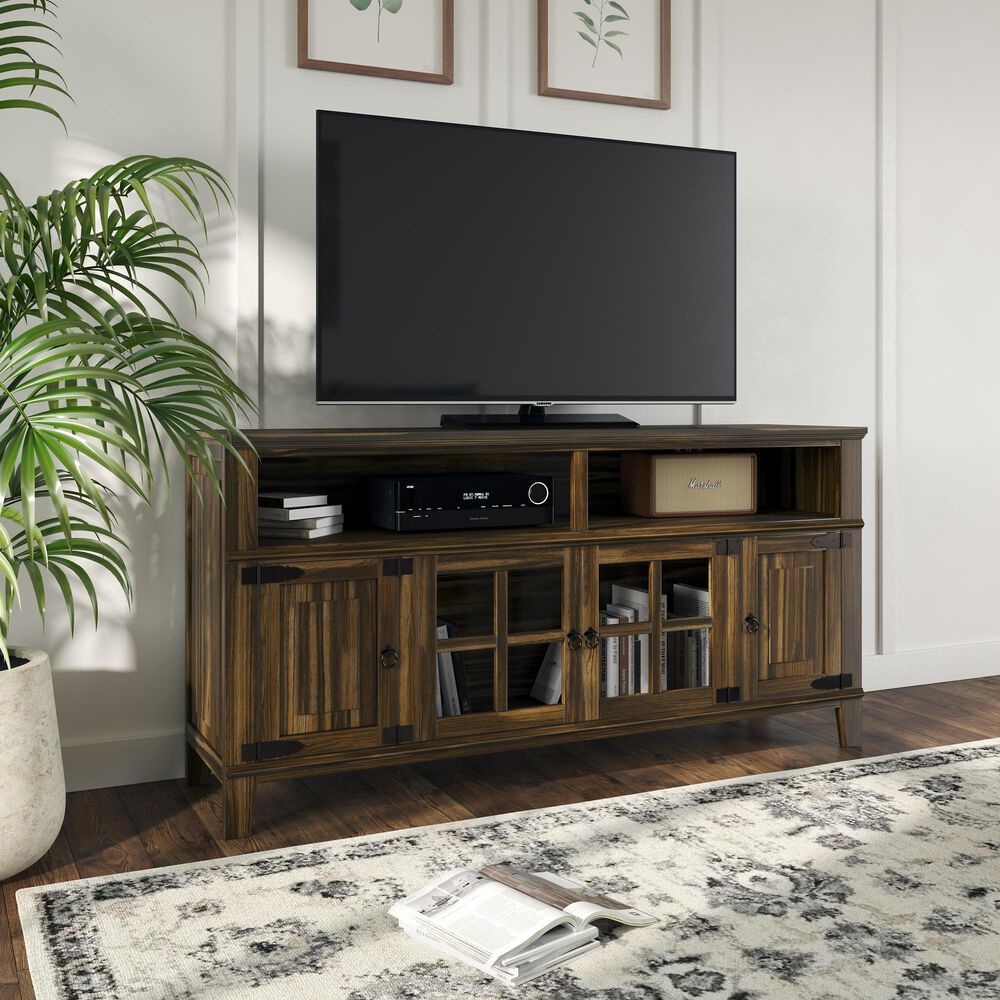 Rustic Imports Hacienda 72&quot; TV Stand in Dark Wax, , large