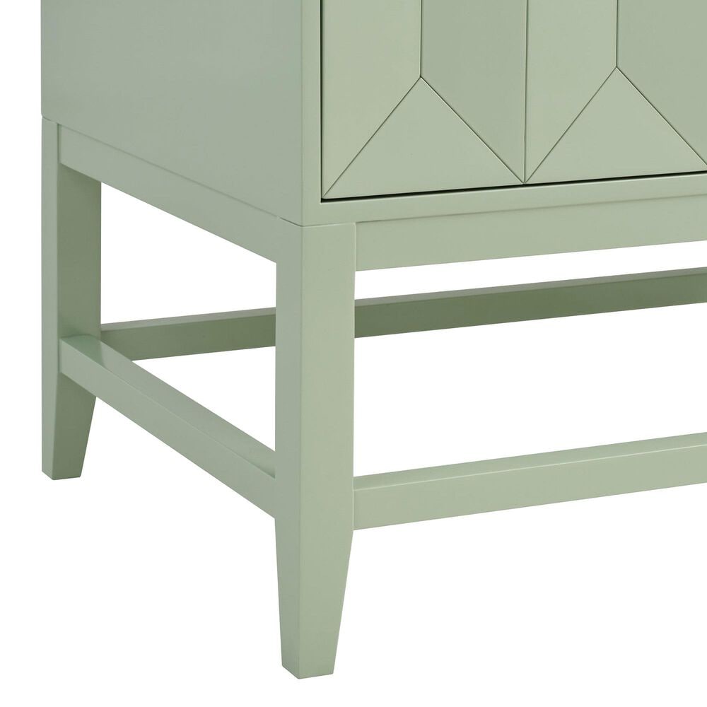 James Martin Vanities Emmeline 36" Single Vanity, Pistachio w/ 3 CM Parisien Bleu Top, , large