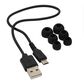 MobileSpec Premium Stereo Bluetooth Wireless Neck Headphones in Black, , large
