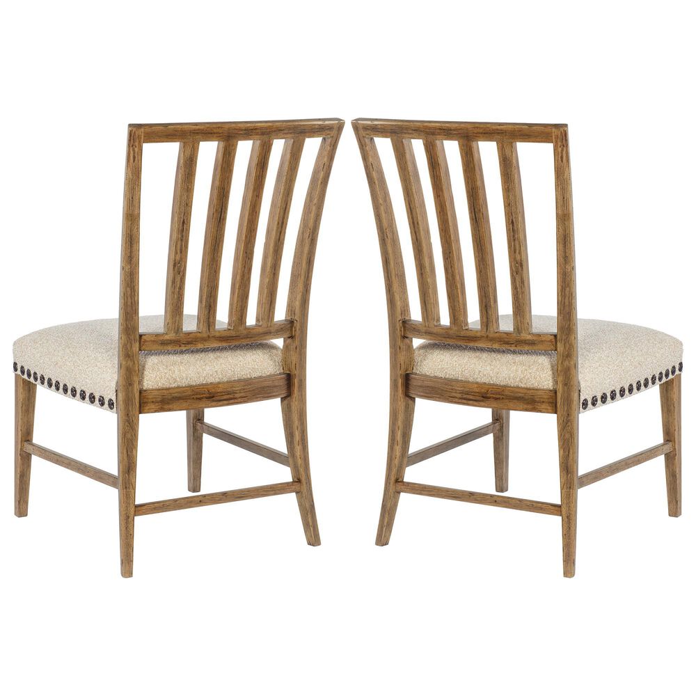 Hooker Furniture Big Sky Side Chair with Beige Cushion in Vintage Natural &#40;Set of 2&#41;, , large