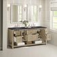 James Martin Vanities Breckenridge 72" Double Vanity in Whitewashed Oak with 3 cm Charcoal Soapstone Quartz Top, , large