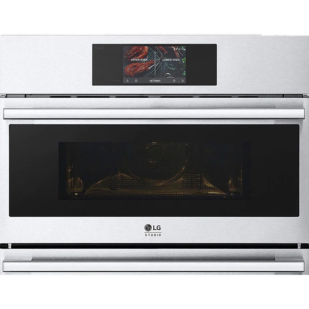 LG Studio 30&quot; Combination Double Electric Wall Oven with Convection in Stainless Steel, , large