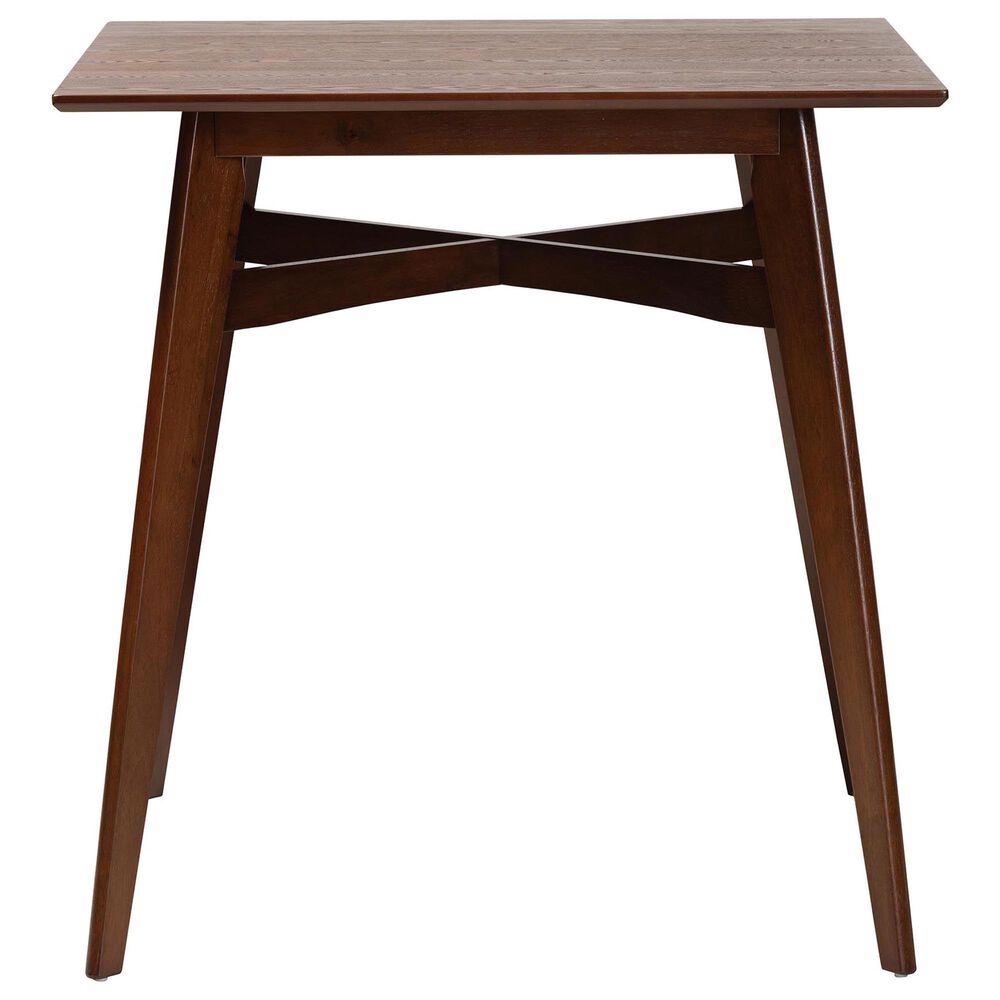 Baxton Studio Leena Counter Height Pub Table in Walnut Brown, , large