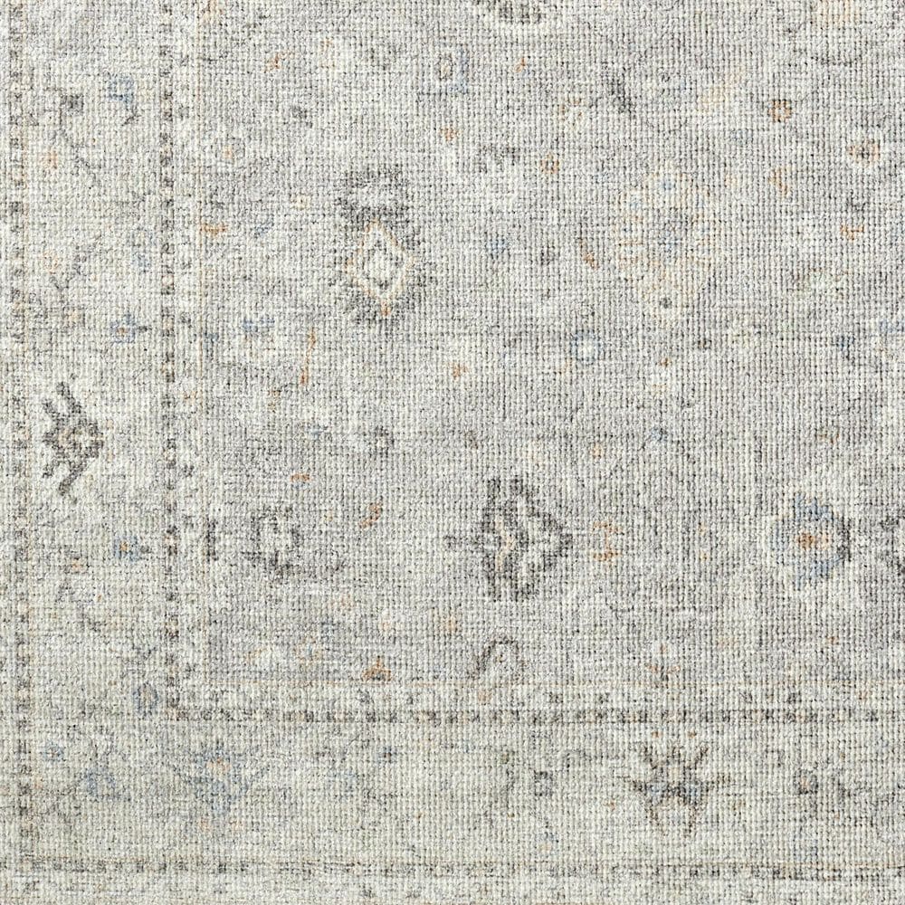 Surya Davina 5&#39;3&quot; x 7&#39; Medium Gray, Light Beige, Brown, Denim and White Area Rug, , large