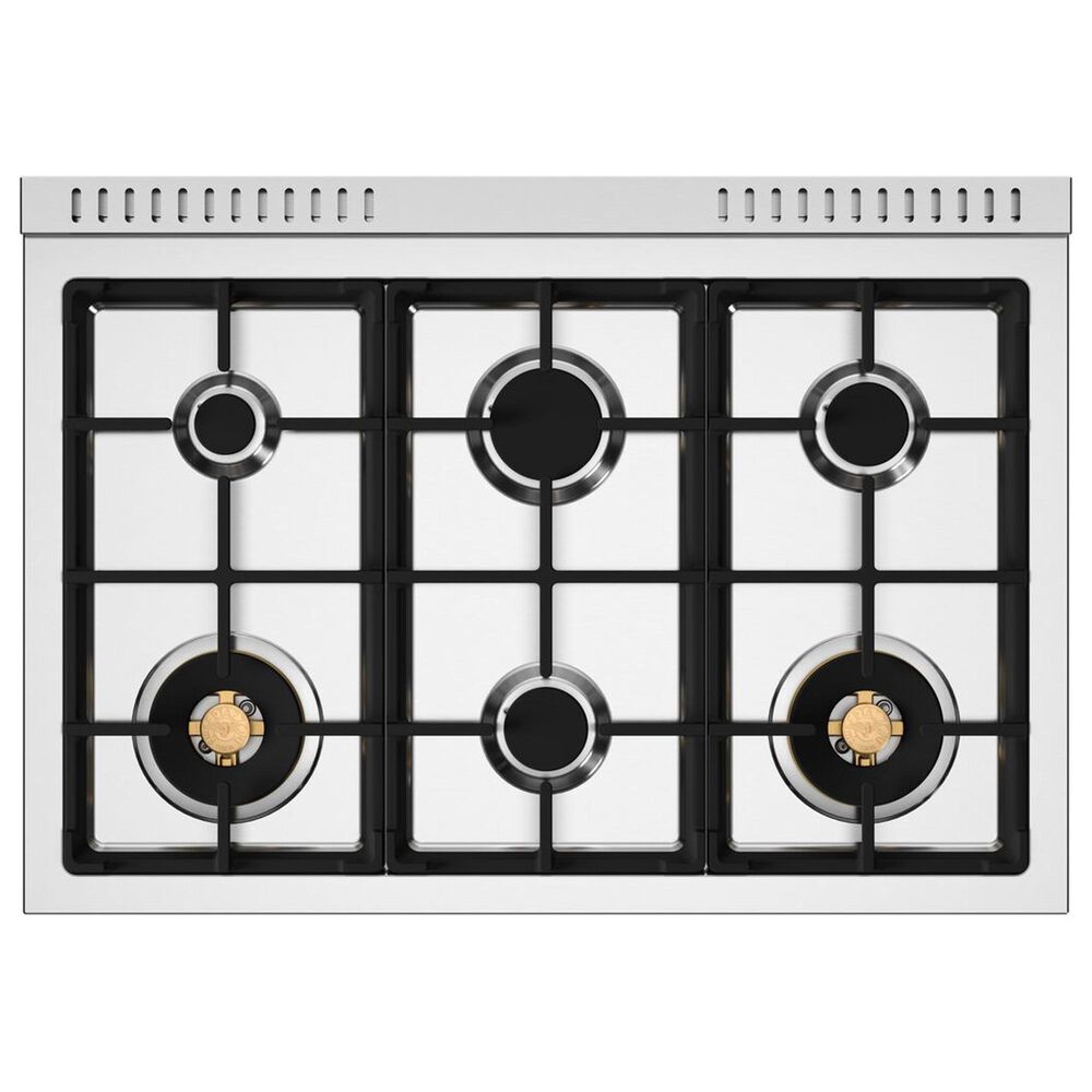 Bertazzoni Professional 5.9 Cu. Ft. Freestanding Gas Range in Stainless Steel, , large