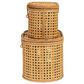 Creative Coop 2-Piece Modern Decorative Storage Box Set in Natural, , large