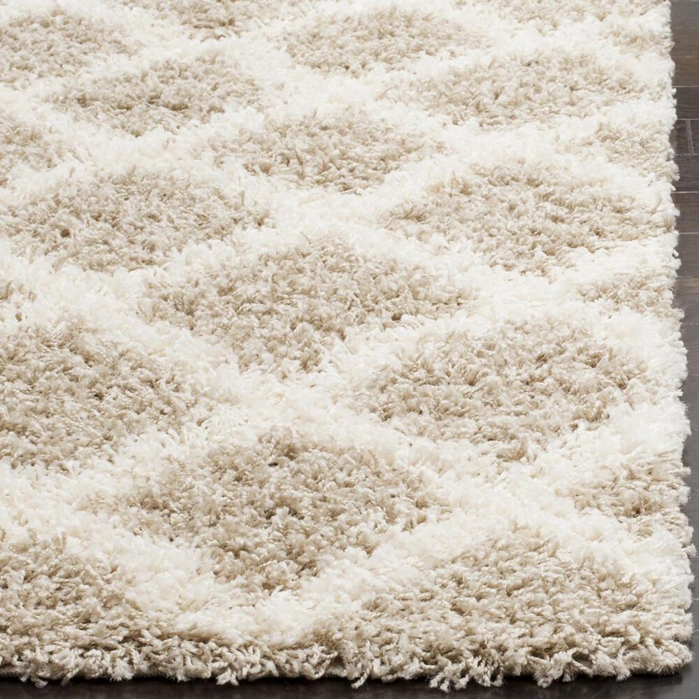 Safavieh Dallas Shag SGD258D-4 4&#39; x 6&#39; Beige/Ivory Area Rug, , large