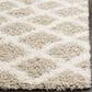 Safavieh Dallas Shag SGD258D-4 4" x 6" Beige/Ivory Area Rug, , large