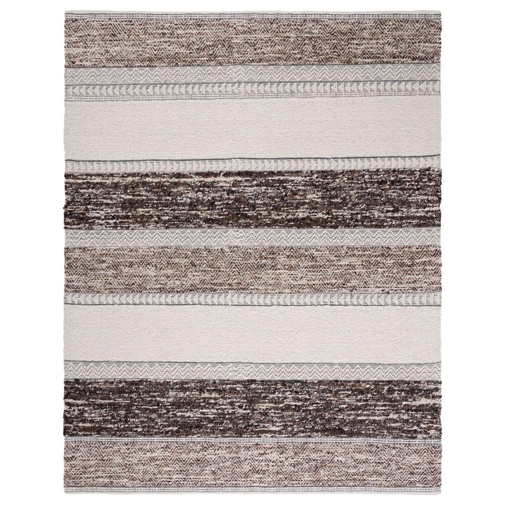 Safavieh Natura NAT326T 8" x 10" Brown and Ivory Area Rug, , large
