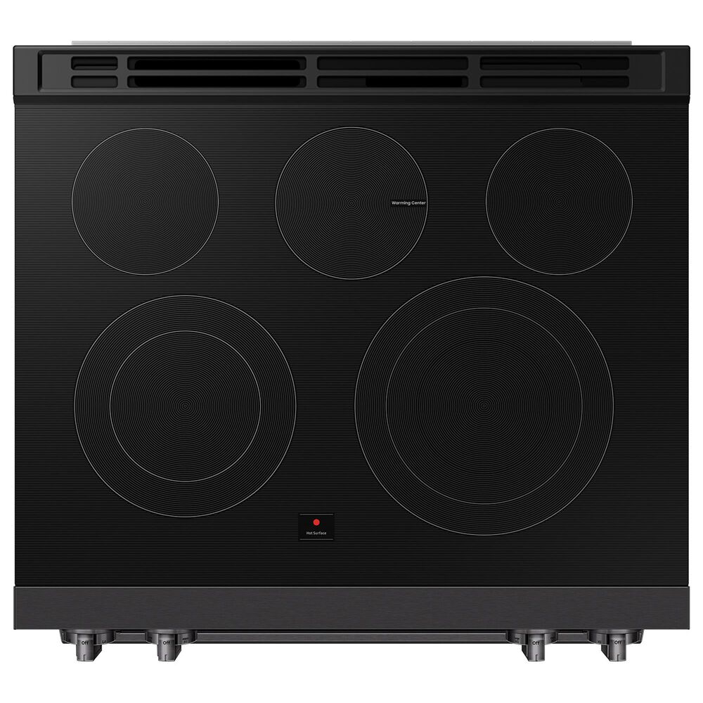 Samsung Bespoke 6.3 Cu. Ft. Smart Slide-In Electric Range with True Convection in Matte Black Steel, , large