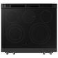 Samsung Bespoke 6.3 Cu. Ft. Smart Slide-In Electric Range with True Convection in Matte Black Steel, , large