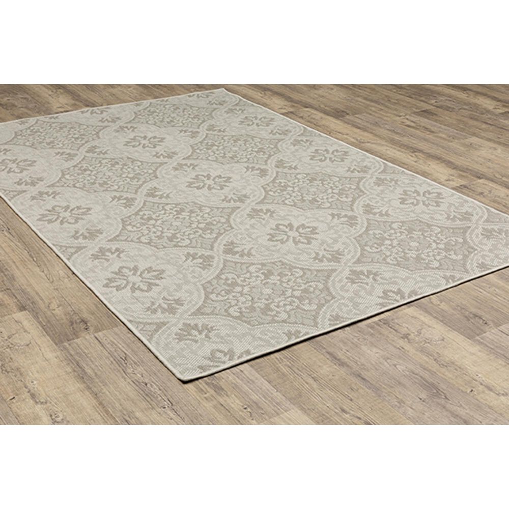 Oriental Weavers Portofino 2805W 9&#39;10&quot; x 12&#39;10&quot; Ivory Area Performance Rug, , large