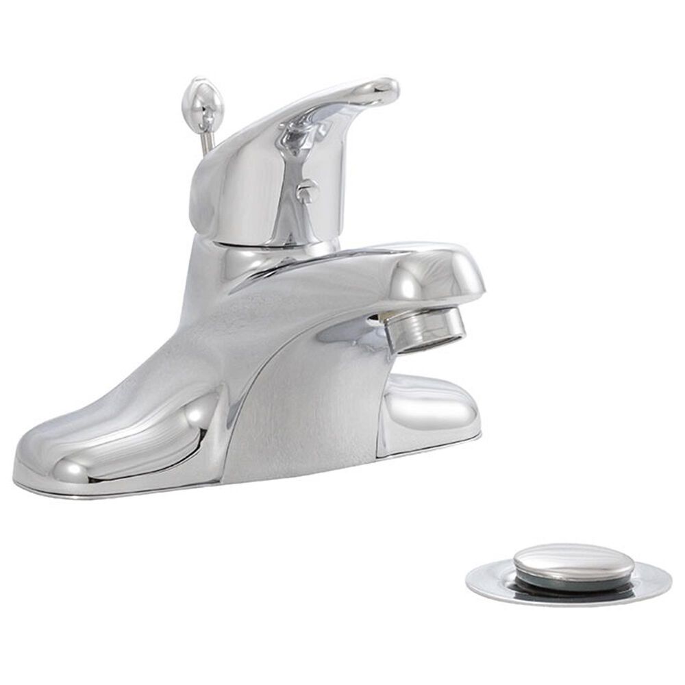 MS International 1-Handle Bathroom Faucet with Deckplate in Chrome, , large