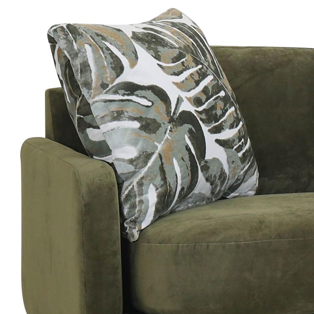 Jonathan Louis Collette Estate Stationary Sofa in Sage Velvet, , large