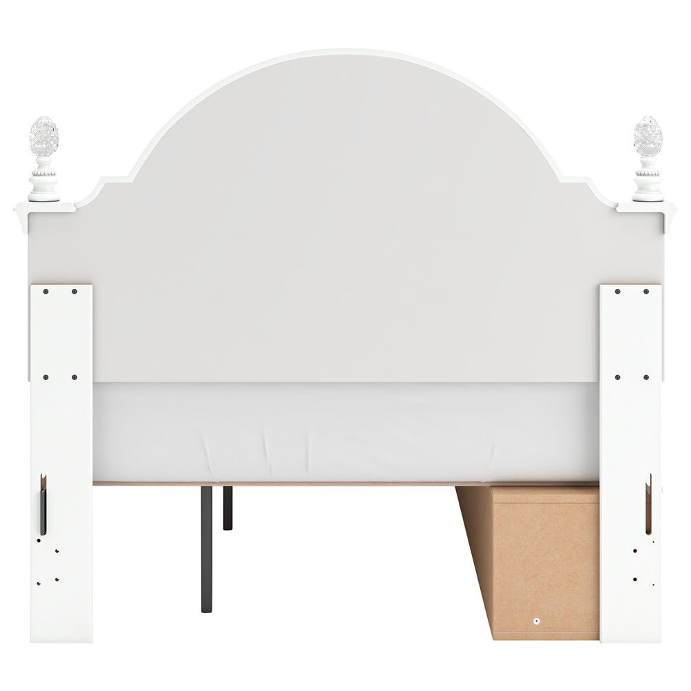 Ashley Kozlani 4-Piece Full Panel Storage Bedroom Set in Matte White, , large