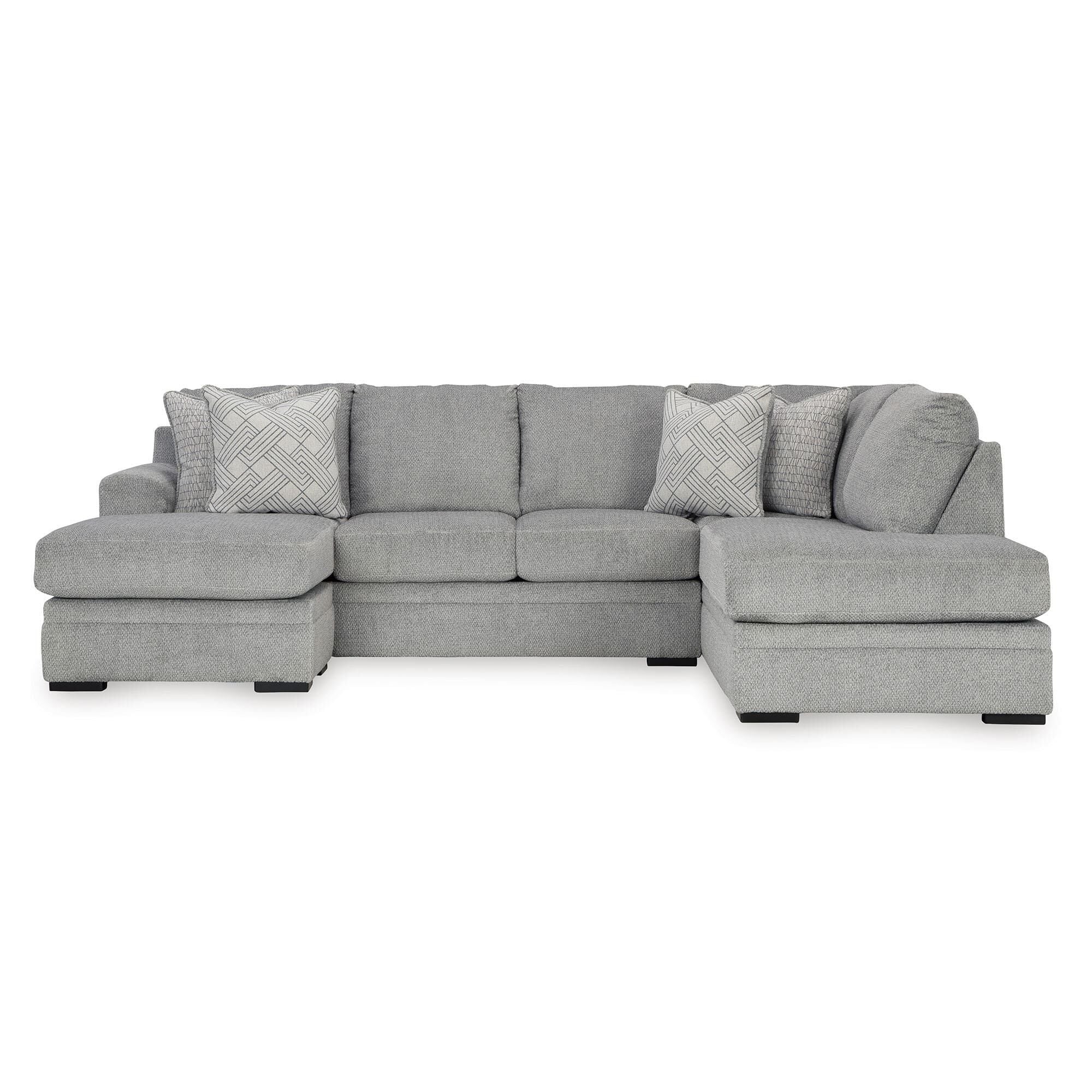 Sectional with chaise on both outlet ends