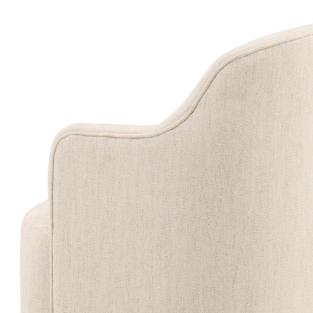 Blue Sun Designs Londyn Dining Arm Chair with Avalon Cream Upholstery, , large