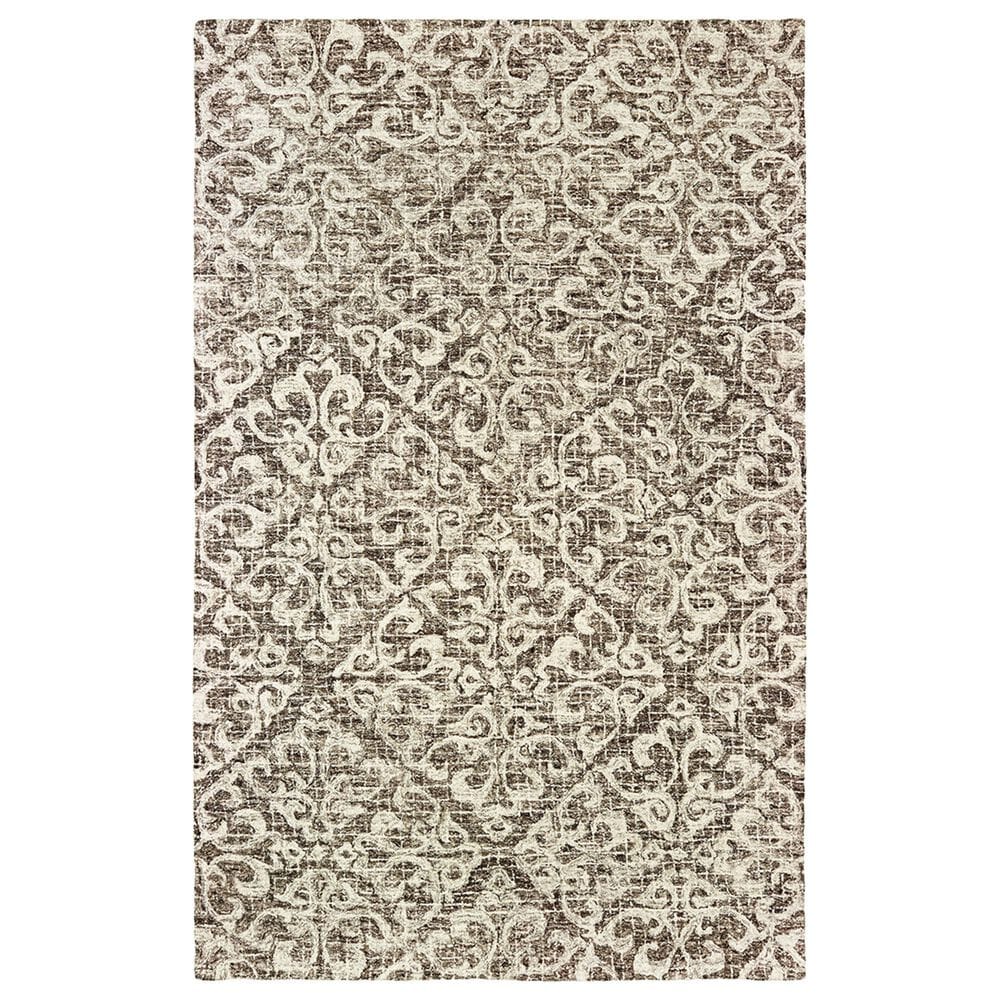 Oriental Weavers Tallavera 55607 10" x 13" Brown and Ivory Area Rug, , large