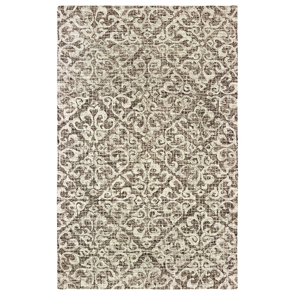 Oriental Weavers Tallavera 55607 10" x 13" Brown and Ivory Area Rug, , large