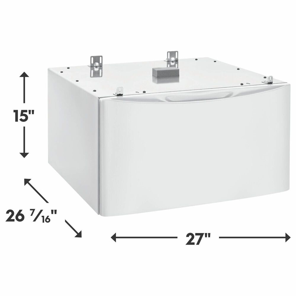 Electrolux 4.5 Cu. Ft. Front Load Washer and 8.0 Cu. Ft. Electric Dryer with Pedestal with Spacious Storage Drawer in Matte White, , large