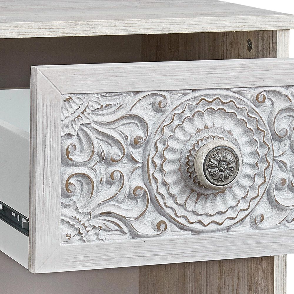 Ashley Paxberry 16&quot; 1-Drawer Nightstand in Whitewash, , large