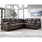 Ashley WillowBend 3-Piece Sectional with RAF Sofa in Umber, , large