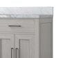 Lexora Home Abbey 60" Double Bathroom Vanity in White Oak with 2 cm White Carrara Marble Top and Rectangular Sinks, , large