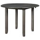 New Heritage Design Gia 3-Piece Round Dining Set in Gray, , large