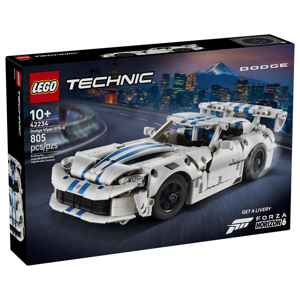 LEGO Technic Dodge Viper GTS-R Sports Car Building Set, , large
