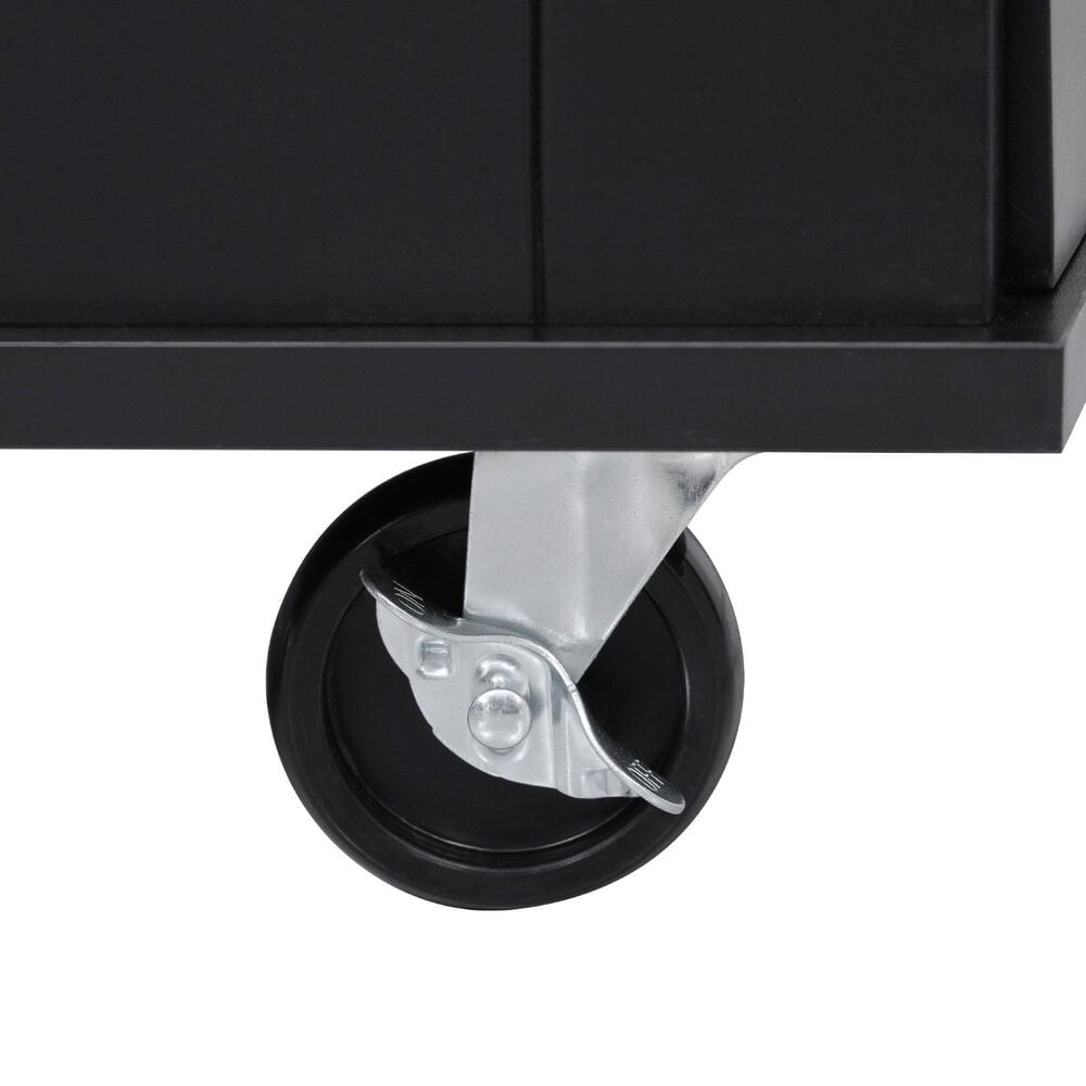 HOMLUX 51" Kitchen Island with Tilt Trash Can Cabinet in Black, , large