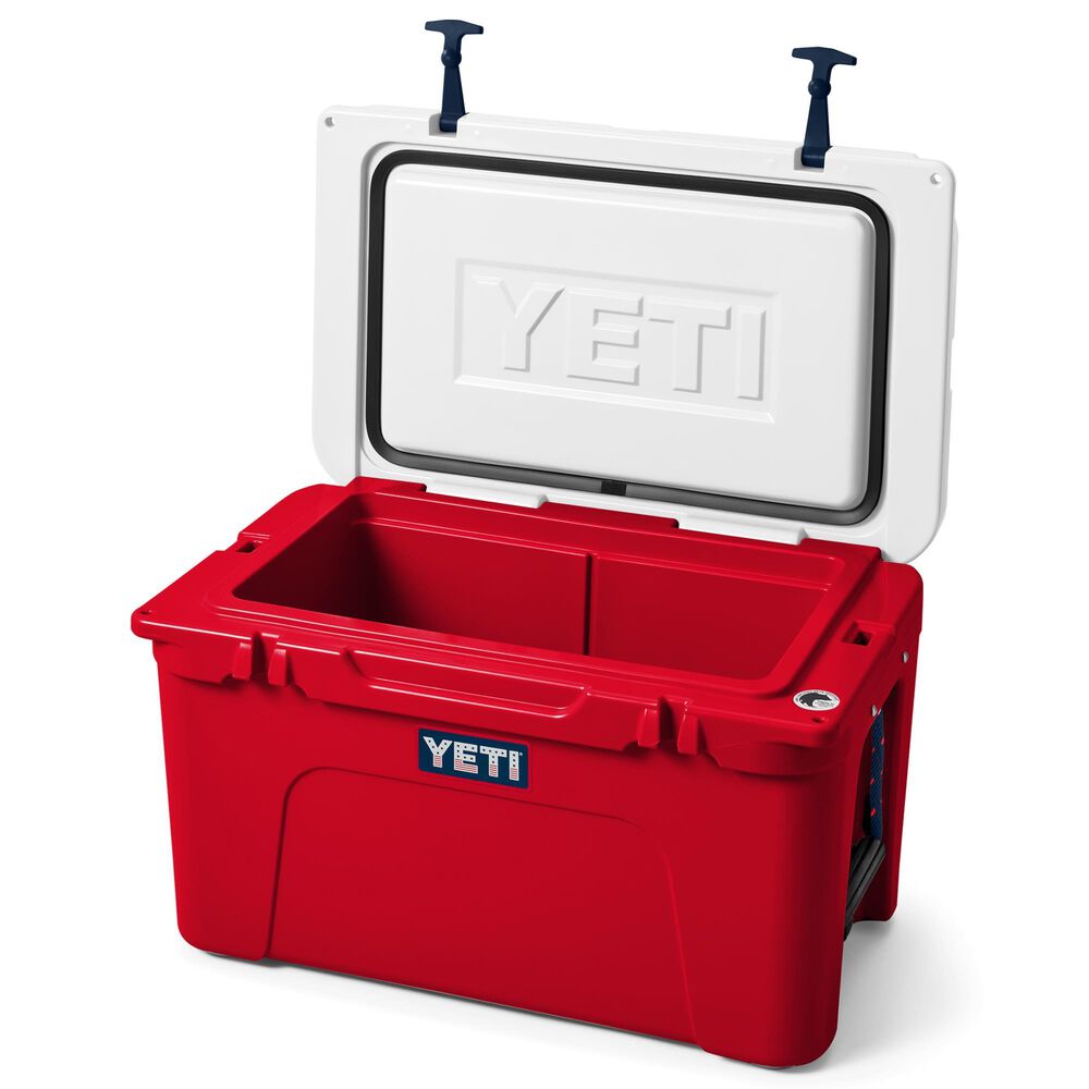 YETI Tundra 45 Hard Cooler in Rescue Red, Navy and White, , large