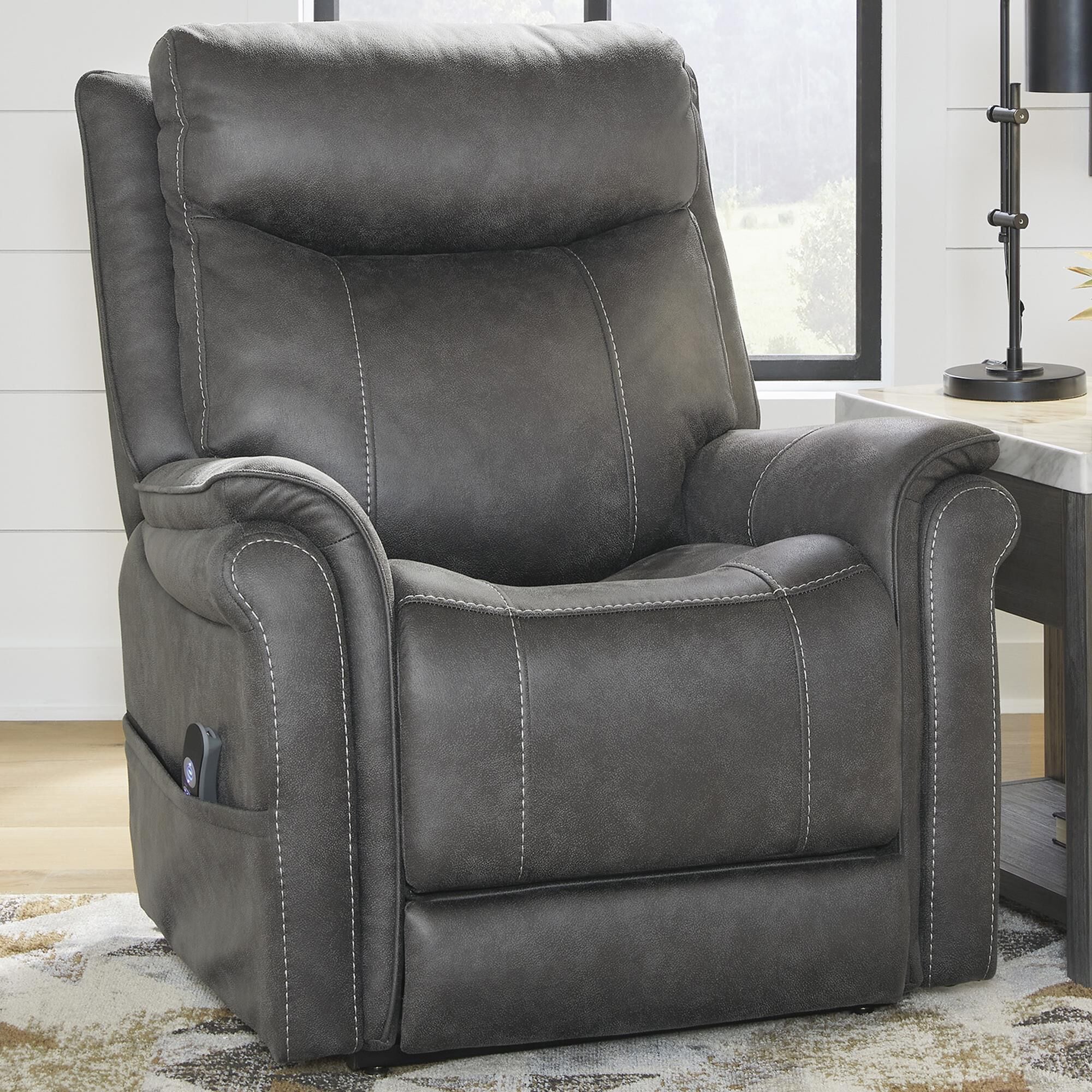 Signature Design by Ashley Lorreze Power Lift Recliner with Heat