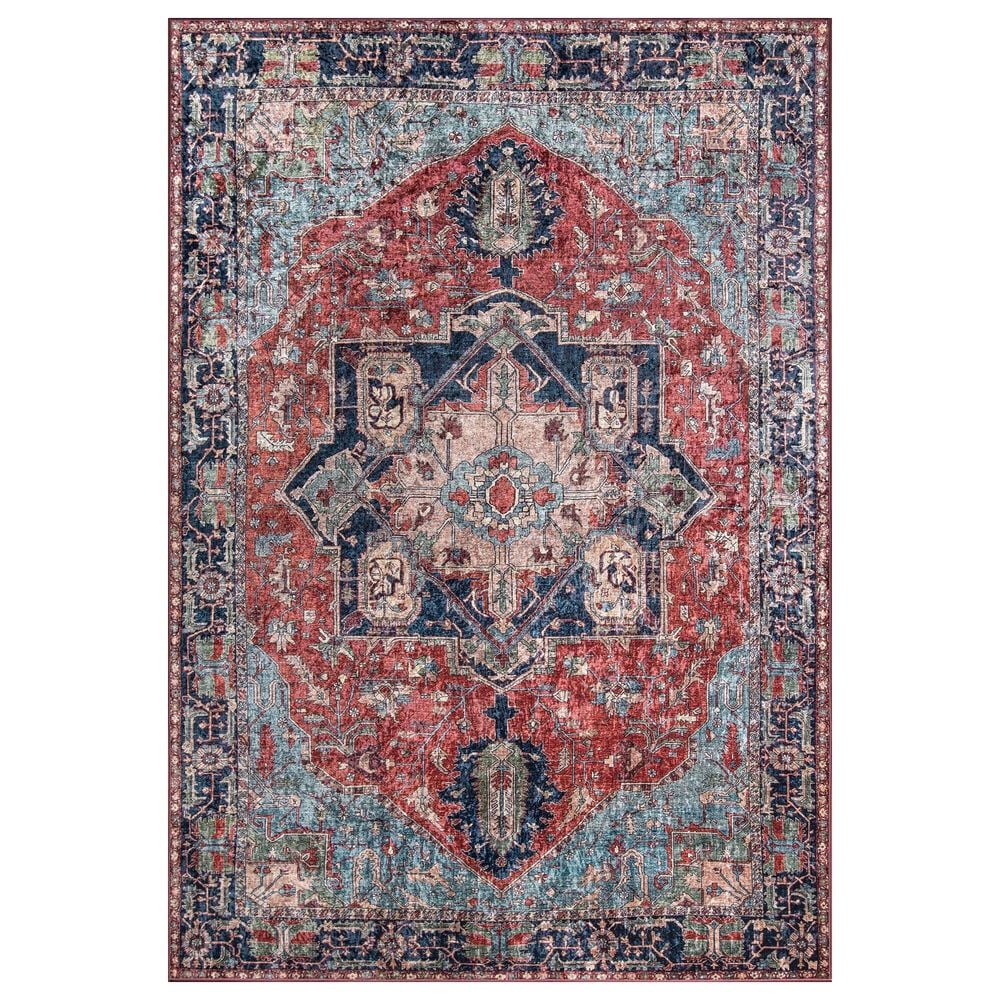 Momeni Karachi KAR-3 5" x 8" Multicolor Area Rug, , large