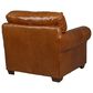 Marlowe Home Leather Chair and Ottoman Set in Saddle Glove, , large