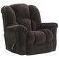 HomeStretch Microfiber Manual Rocker Recliner in Chocolate, , large