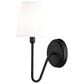 Vaxcel Barir 1-Light Wall Sconce in Matte Black, , large
