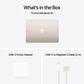 Apple MacBook Air 13-inch Laptop M4 chip - 10 Core CPU - 10 Core GPU - 16GB Memory - 512GB SSD - Starlight (Latest Model), , large