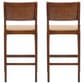 Linon Home Decor Cadence Bar Stool in Brown and Natural (Set of 2), , large
