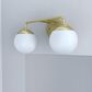 Hunter Hepburn 2-Light Vanity in Painted Modern Brass, , large