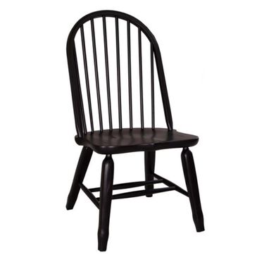 Belle Furnishings Treasures Bow Back Side Chair in Black, , large
