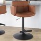 Lumisource Stout Swivel Adjustable Barstool in Black, , large