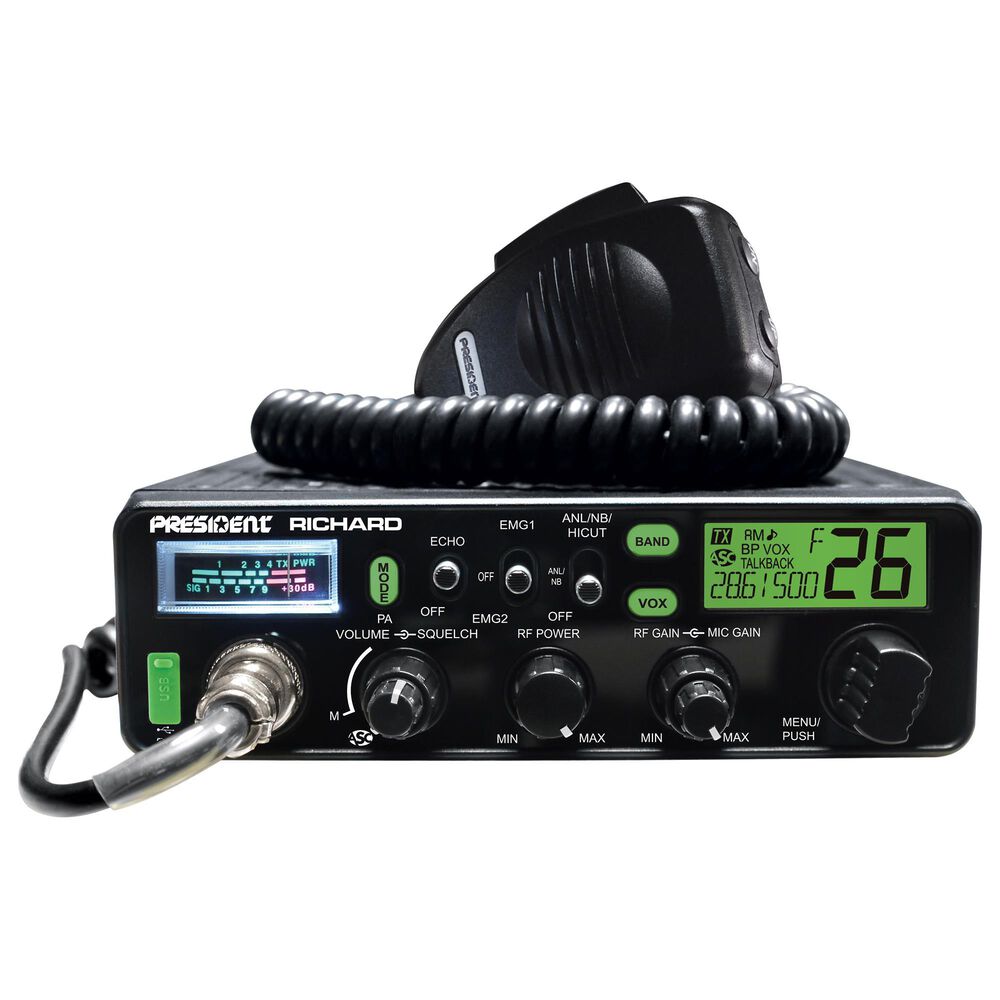 President Electronics 10 Meter-Rf Pwr-S Meter-Roger Beep-Echo, , large